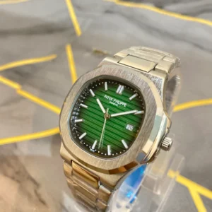 patek philippe silver with black dial