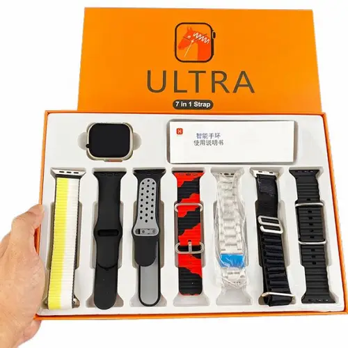 Ultra Smart Watch With 7 Straps - Image 4